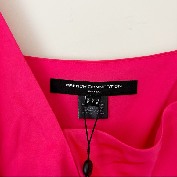 French Connection Ennis Satin slip midi dress pink - Picture 12 of 14